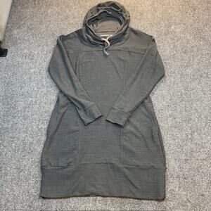 Toad & Co Intermosso Hooded Sweatshirt Dress Medium Pockets Tunic Gorpcore